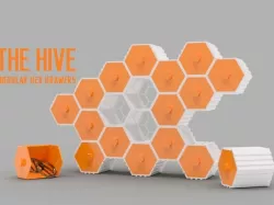 The HIVE - Modular Hex Drawers