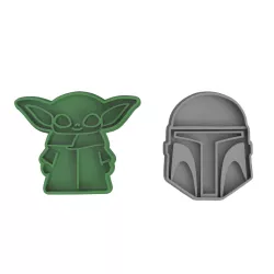 The Mandalorian and Grogu Cookie Cutter Set (Commercial Version)