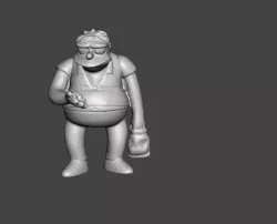 THE SIMPSONS BARNEY .STL .OBJ 3D