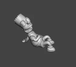 THE SIMPSONS BART SIMPSON .STL .OBJ 3D
