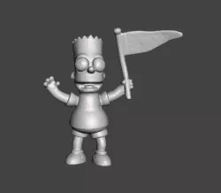 THE SIMPSONS BART SIMPSONS .STL .OBJ 3D