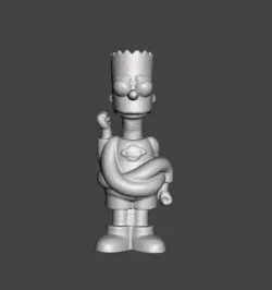THE SIMPSONS BART SIMPSONS .STL .OBJ 3D