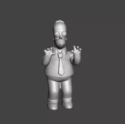 THE SIMPSONS HOMER SIMPSON .STL .OBJ 3D