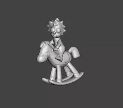THE SIMPSONS MAGGIE SIMPSON .STL .OBJ 3D