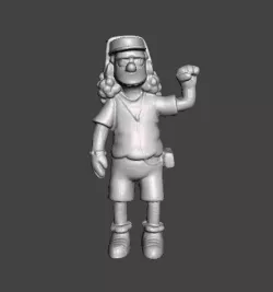 THE SIMPSONS OTTO .STL .OBJ 3D