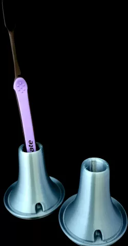 Toothbrush Holder with drain + easy cleaning