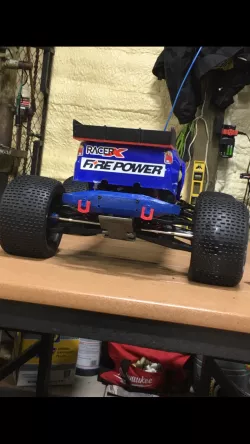 Traxxas Tmaxx rear bumper with tow hooks