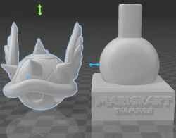 Turtle Shell Mario Kart Tournament Trophy