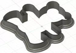 Valentine's day "teddy bear" cookie cutter form - 10cm ( 3.93 inch)