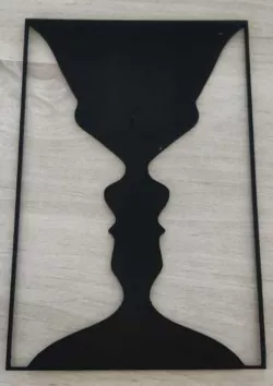 Very Cool cup or faces 3D Illusion