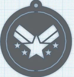 War Machine Revolving Key Ring