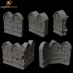 Wizards Library Bookcase - Necromancer set - LegendGames