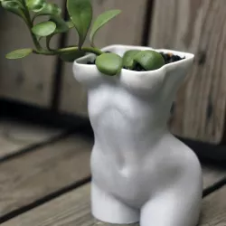 woman body pot planter