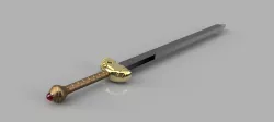 Zsoltgewinn, the demon sword from the anime Sword Gai (Scale 1)
