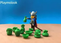 12 POTS MINIATURE MARKET MINIATURE NATIVITY SCENE FIGURES SCALE PLAYMOBIL