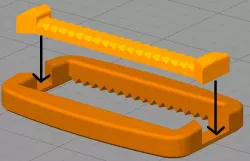 2 Part 2" Strap Clasp