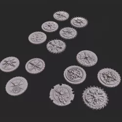 32mm Spaceship Flight Bases - Full Faction Pack