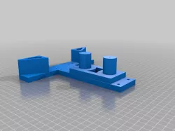 3D Printed DIY Flight Simulator Pedals base combined extrusion mount