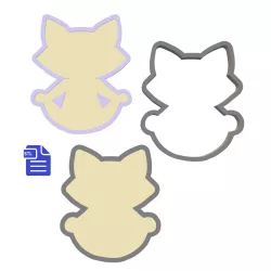 3pc Yoga Cat Bath Bomb Mold - Push Mold