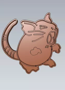 Amazing Pokemon raticate Cookie Cutter Stamp Cake Decorating