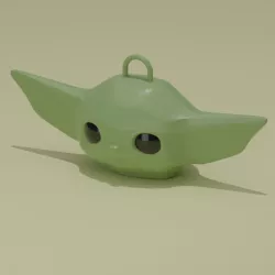 Baby Yoda Key Ring