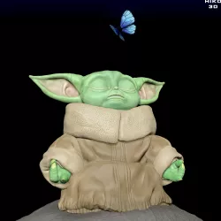Baby Yoda Meditation - Grogu The Child - The mandalorian -