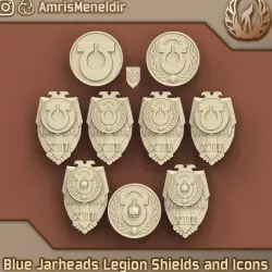 Blue Jarhead Legion Heraldry and Storm Shields