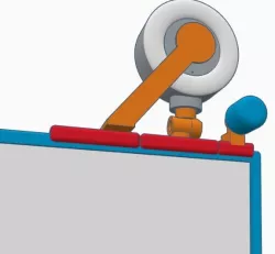 camera with cover and microphone holder for the monitor