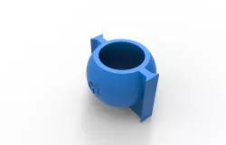 Concrete flower pot mold (sphere)