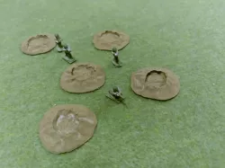 Crater terrain for (6mm, 10mm) wargaming