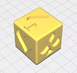 Cube symbol cards