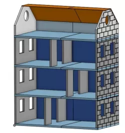 Doll house (Sylvanian, playmobil) 40x21x51cm