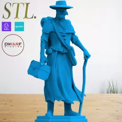Doutor peste negra - modelo de impressão 3D Medico da Peste