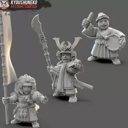 Dwarf Female Samurai Command Group