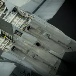 F/A-18 APU exhaust and intakes