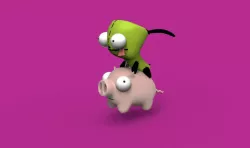 Figure Gir from Invader Zim