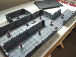 Generic Sci Fi corridors for Paranoia and Star Wars RPG games for 28-32mm miniatures for Ender 3 printers