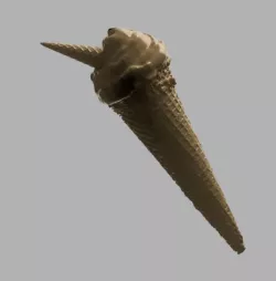 Ice cream in a cone