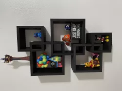 Interlocking box shelves
