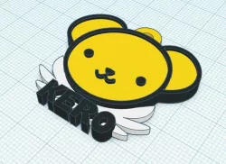 Kero sakura keychain tag