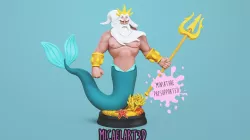 King Triton (presupported miniature)