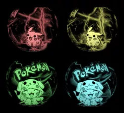 lamp litho sphere pikachu