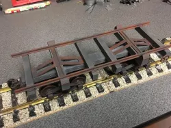 Large Scale (G) skeleton log car kit with rails