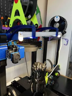 LED light bar arm for Artillery Genius (HOOK REMIXED)