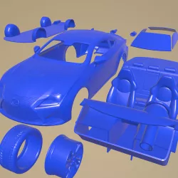 LEXUS RC F 2015 PRINTABLE CAR IN SEPARATE PARTS