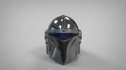 Mandalorian Silverhawks helmet mashup
