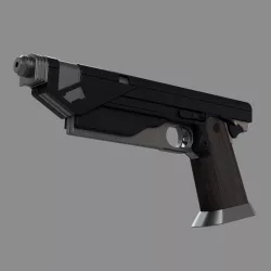 Mandalorian Westar 35 Blaster Pistol - 3D Print .STL File