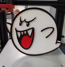 Mario Bros ghost logo