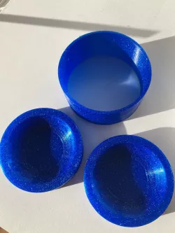 Mold for bath bombs with coconut shape
