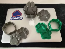 Molde para bombas de baño huella de perro
